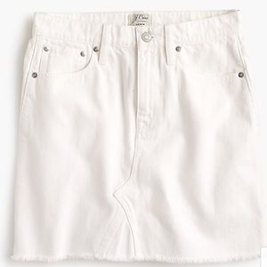 NWOT JCrew Denim White Skirt